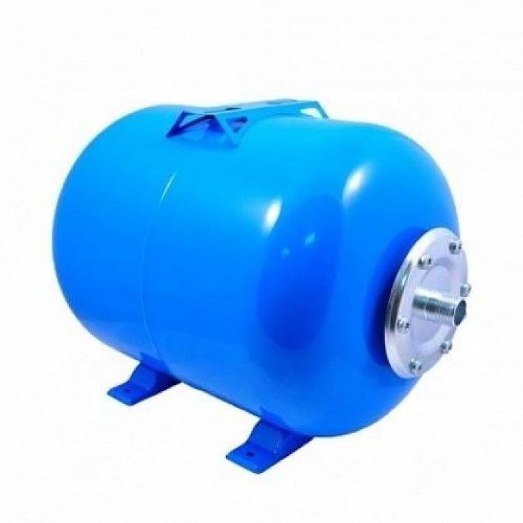 Гидроаккумулятор DEISA 100л для хол. воды, горизонтальный, 1", синий 