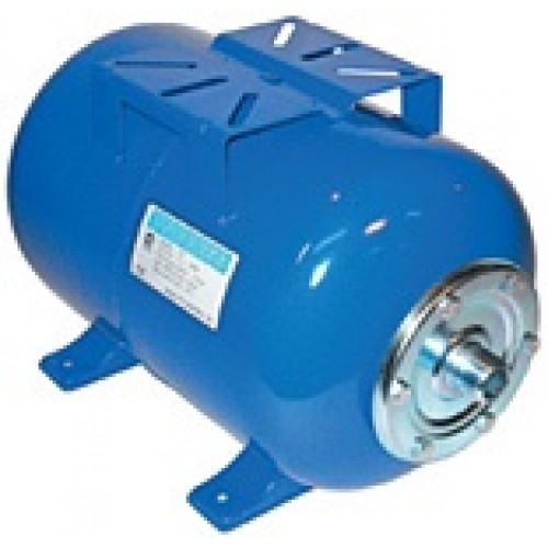 Гидроаккумулятор UNIPUMP 24л для хол.воды, горизонтальный, синий, сталь, мембрана EPDM,d-275мм,Н-435мм, 1"...