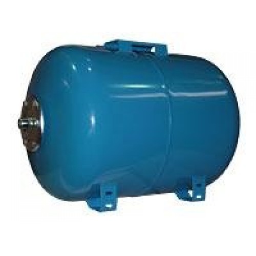 Гидроаккумулятор UNIPUMP 80л для хол.воды, горизонтальный, синий. корпус- сталь, мембрана-EPDM 1"...
