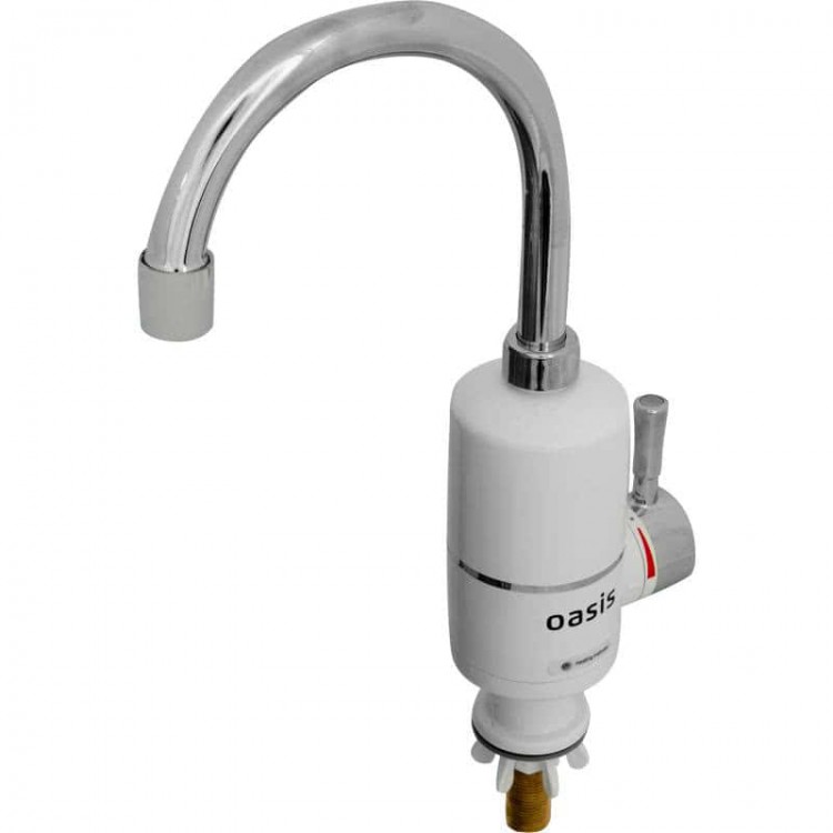 Кран-водонагреватель проточного типа (выс. излив) 3кВт, 0,4-6 бар., 1/2" OASIS KP-P