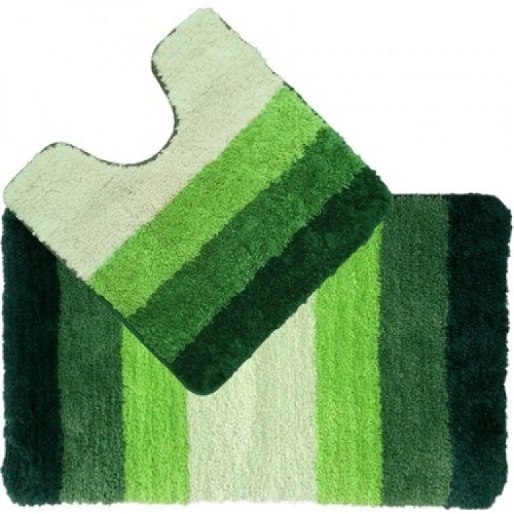 Набор ковриков для ванной комнаты IDDIS GREEN GRADIENTE 50*80см+50*50см полиэстер 552M580i13