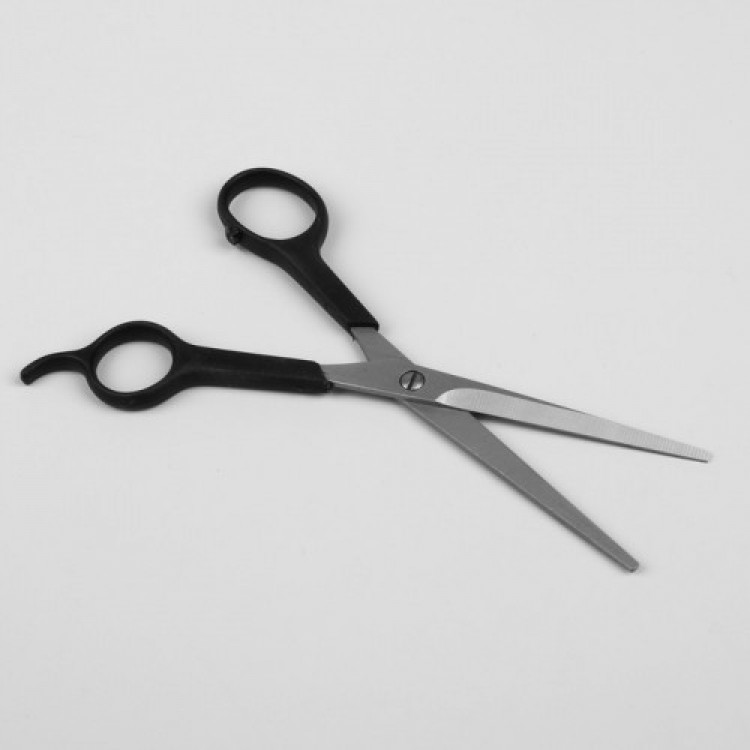 Ножницы парикмахерские с упором 135мм (SR) с пластмассовой ручкой 