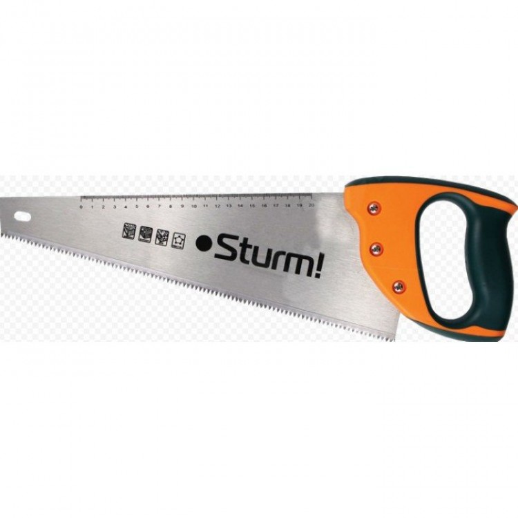 Ножовка по дереву 400мм STURM  трехгранная заточка, "Кайман" 1060-09-HS16