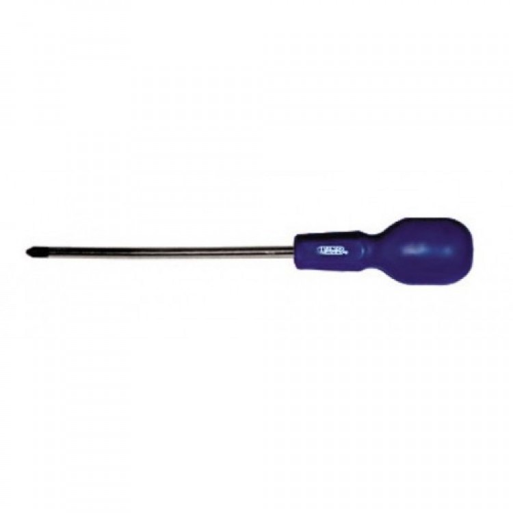 Отвертка крестовая PH1 5*150мм, пластиковая синяя ручка, магнит FIT 54526