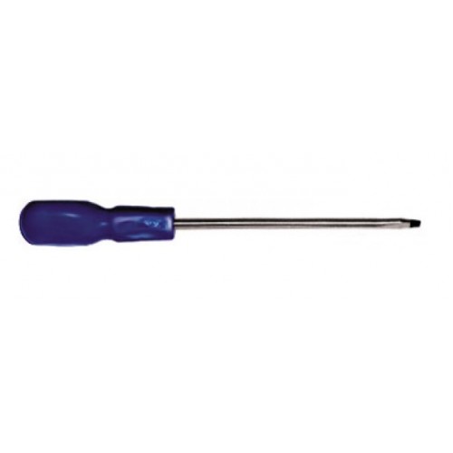 Отвертка шлицевая SL3* 75мм, пластиковая синяя ручка, магнит FIT 54555...