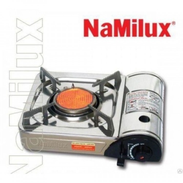 Плита газовая 1-конфор. в чемодане "NaMilux"-157 PF 3,3кВт (подогрев баллона) 