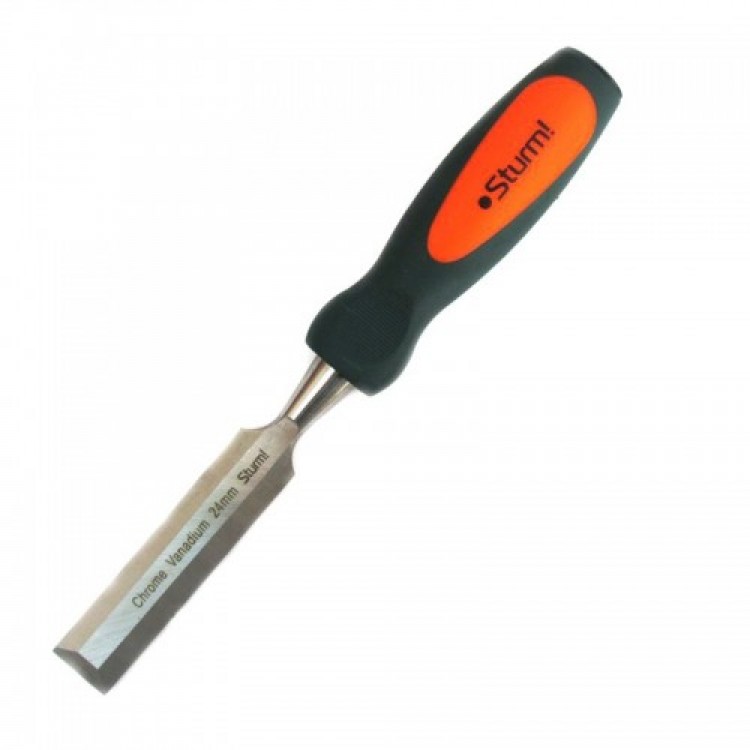 Стамеска 24мм пластик ручка  STURM 1063-01-24