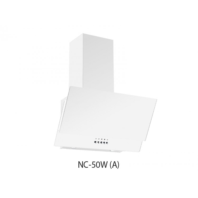 Вытяжка кухонная наклон. OASIS NC-50W (600мм, 700м3/час, LED/2, 67Вт, AL фильтр/1,БЕЛАЯ)