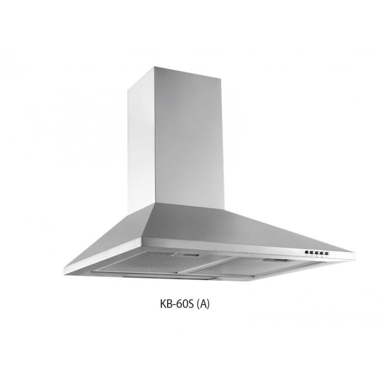 Вытяжка кухонная купольная OASIS KB-60S (600мм, 700м3/час,LED/2, 107Вт, AL фильтр/2, СТАЛЬ)