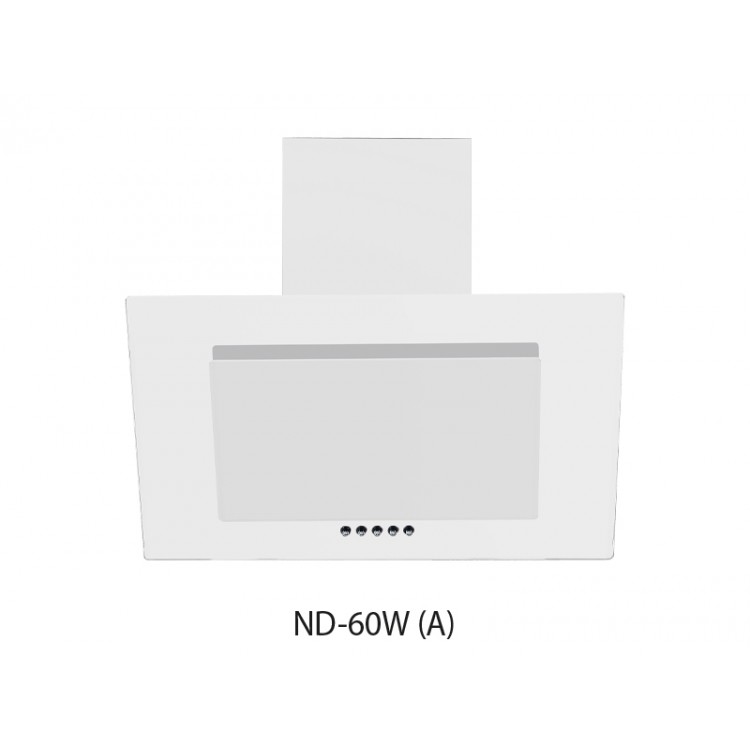 Вытяжка кухонная наклон. OASIS ND-60W (600мм, 700м3/час, LED/2, 67Вт, AL фильтр/1, БЕЛАЯ)