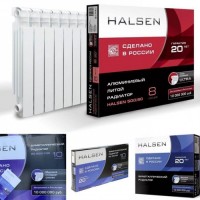 Радиатор биметаллический HALSEN 350/80 10 секций Р...