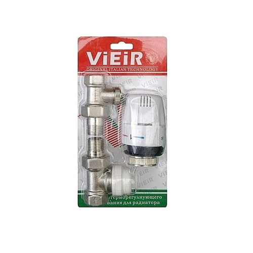 Комплект для подключения радиатора термостатический 1/2 прямой ViEiR...