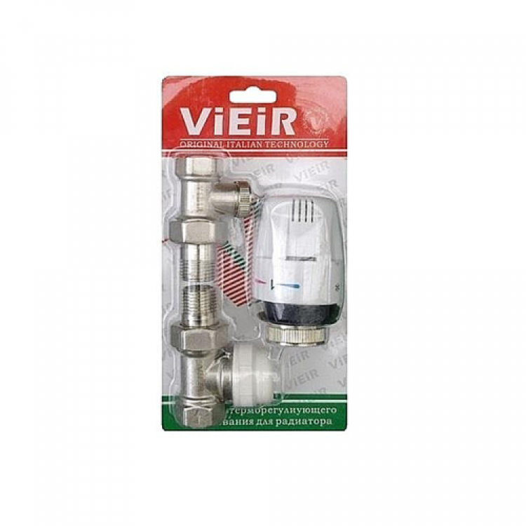 Комплект для подключения радиатора термостатический 1/2 прямой ViEiR