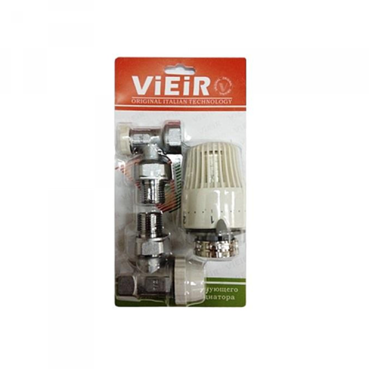 Комплект для подключения радиатора термостатический 1/2 угловой ViEiR