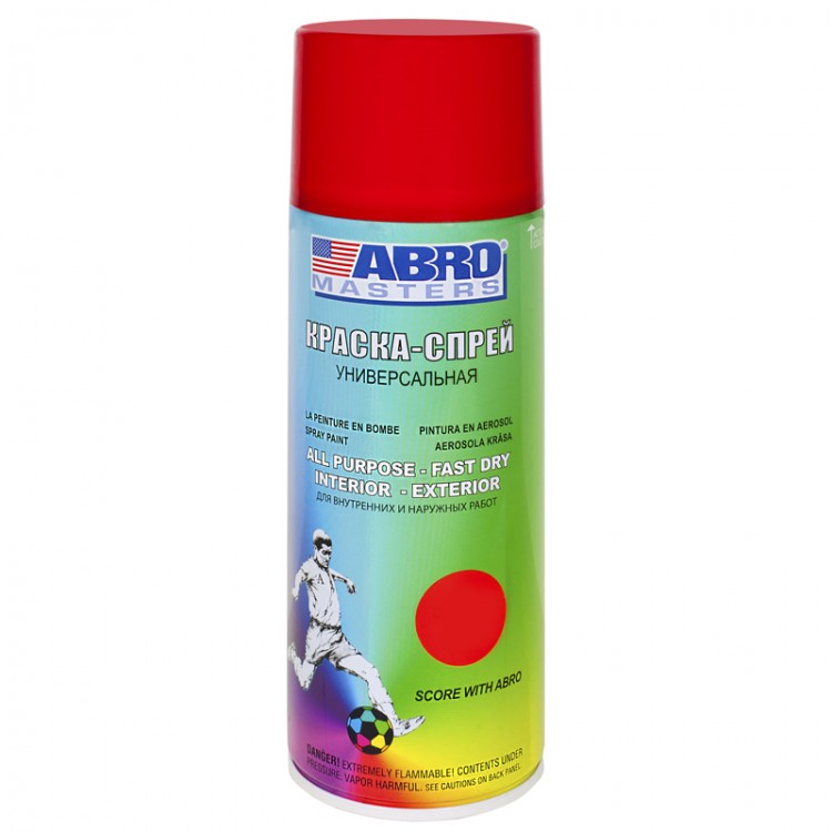 Краска-спрей красная ABRO Masters SP-075-AM