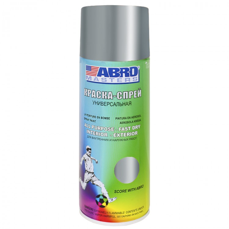 Краска-спрей хром ABRO Masters SP-029-AM