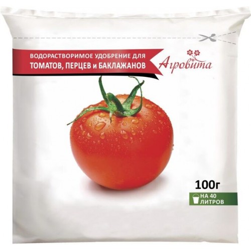 Удобрение Агровита MIX  (полив под корень) для томатов, перцев, баклажанов 100гр...