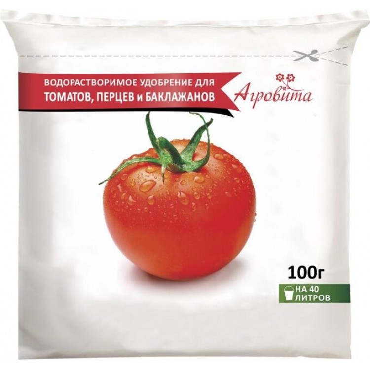 Удобрение Агровита MIX  (полив под корень) для томатов, перцев, баклажанов 100гр