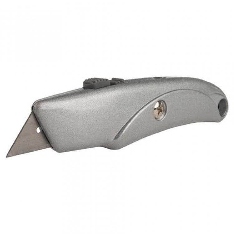 Нож для линолеума металл. корпус, фиксатор STURM 1076-02-Р1