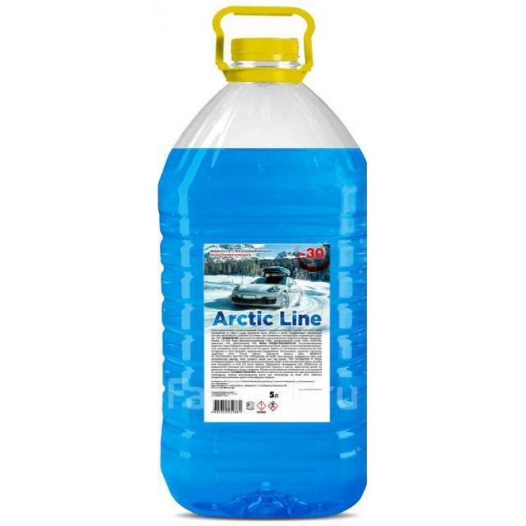 Стеклоомывающая жидкость - 25°С ПЭТ 30% "Arctic Line", 5 литров 