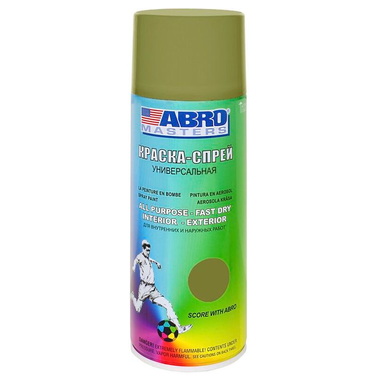 Краска-спрей хаки ABRO Masters SP-090-AM